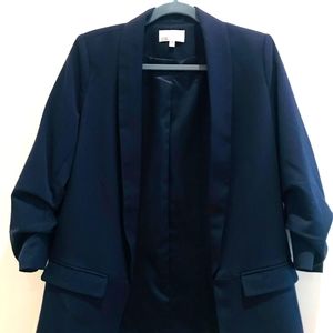 Blazer jacket navy blue business casual